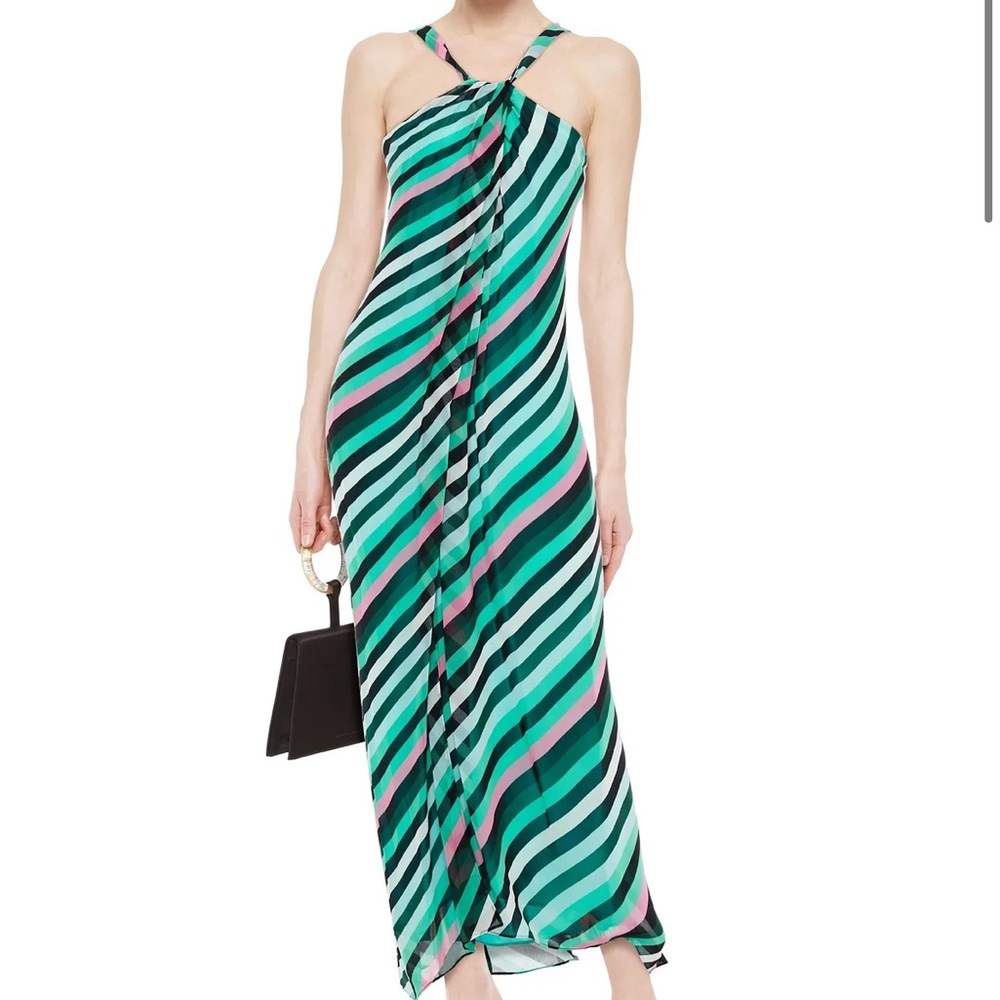 Diane Von Furstenberg Lilita Striped Georgette
